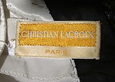 Dress, Christian Lacroix (French, born 1951), synthetic, metal, French